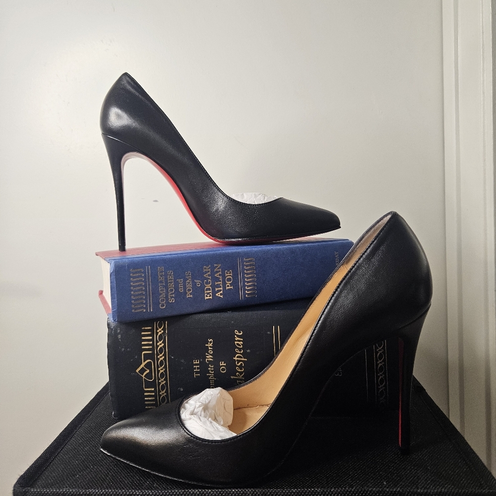 Christian Louboutin Size 38EU 8B US Black Pigalle Follies 100MM Nappa Pumps